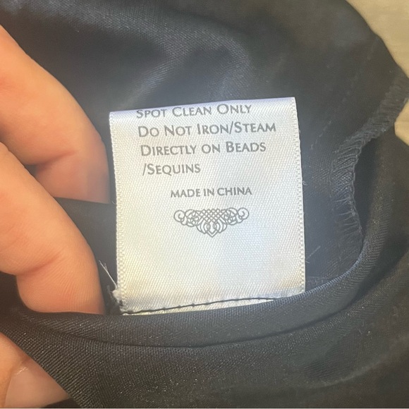 Sue Wong Beaded Silk Petal Mini Dress - Picture 6 of 6